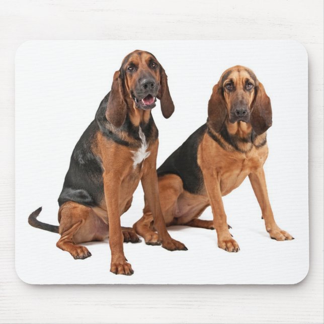 Love Bloodhound Puppy Dog Mousepad (Front)