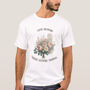 Love Blooms with Nature T-Shirt