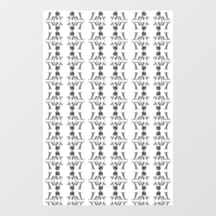 Love Blossoms: Typography with a Built-in Rose