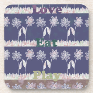 Love Blue Baby Shower colours Coaster