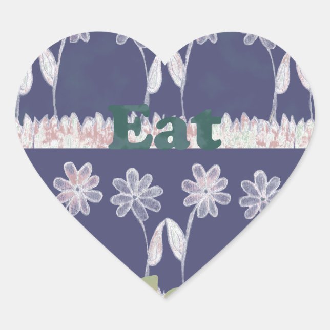 Love Blue Baby Shower colours Heart Sticker (Front)