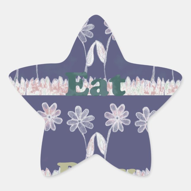 Love Blue Baby Shower colours Star Sticker (Front)