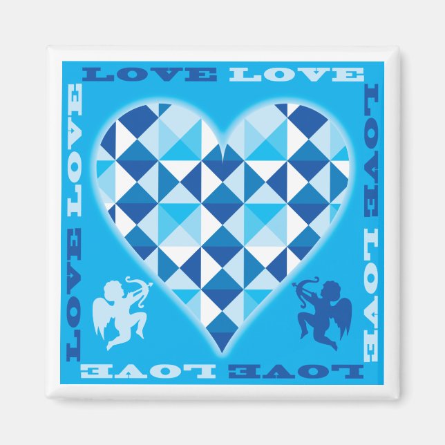 Love (Blue Diamond) Magnet (Front)