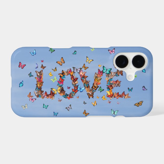 LOVE Blue Sky Butterflies | Inspirational Phone (Back (Horizontal))