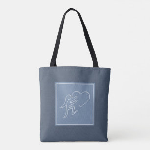 LOVE (BLUEBERRY) TOTE BAG