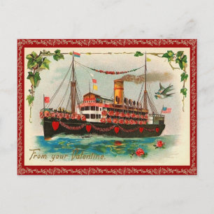 Love Boat Valentine Postcard