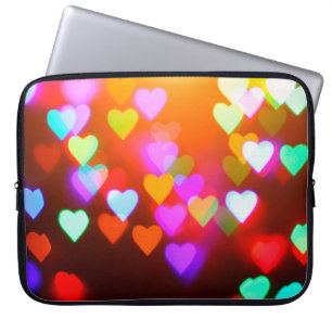 Love bokeh background laptop sleeve