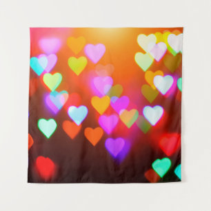 Love bokeh background tapestry