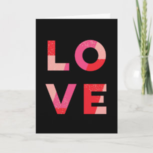 Love -  bold modern greeting card
