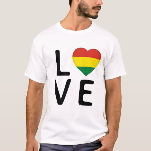 Love - Bolivia Flag T-Shirt