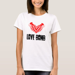 Love bomb, grenade heart cool lover shirt. T-Shirt