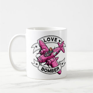 Love Bomber Pilot Pink Coffee Mug