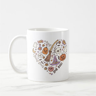 Love Boo! Retro Halloween Heart Tri-Blend Shirt Coffee Mug