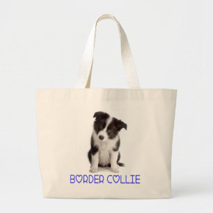 Love Border Collie Puppy Dog Tote Bag