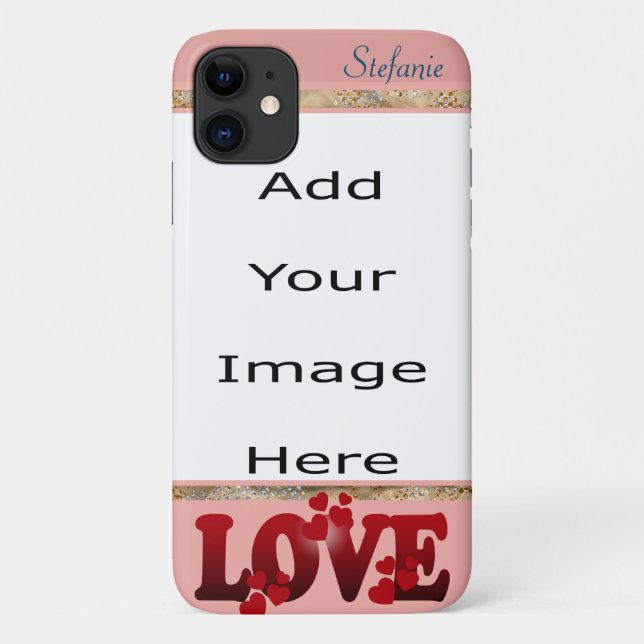 Love Border (pink) Case-Mate iPhone Case (Back)