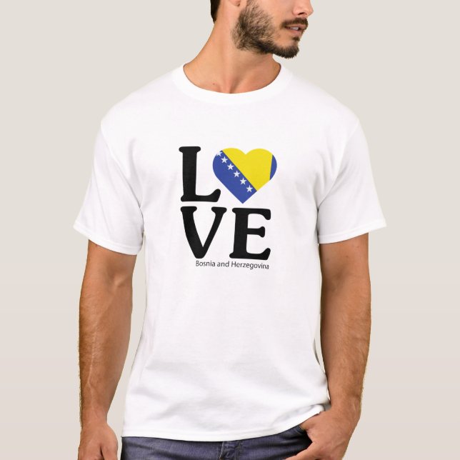 Love Bosnia and Herzegovina T-Shirt (Front)