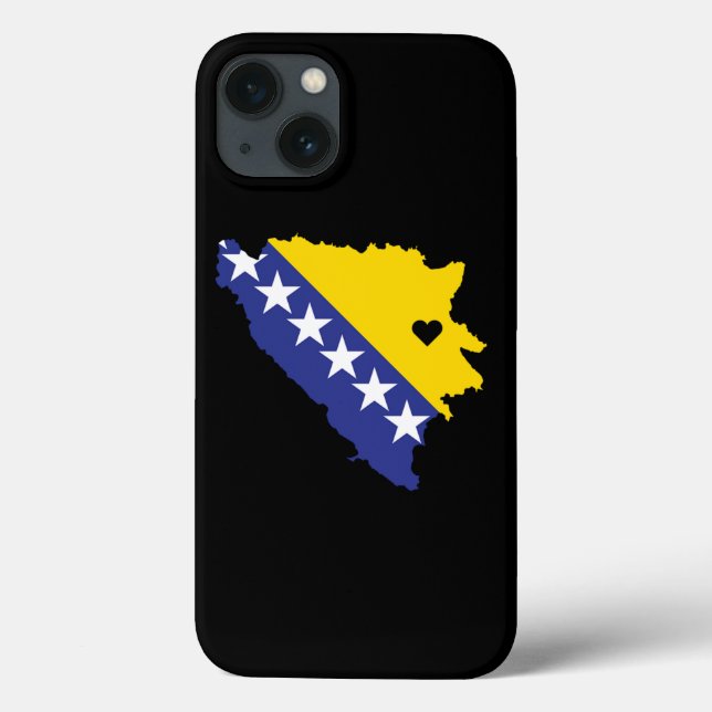Love BosniaHerzegovina Gift Bosnian Pride Heart Case-Mate iPhone Case (Back)