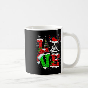 Love Boston Terrier Santa Hat Christmas Pet Dog Lo Coffee Mug