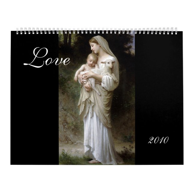 Love, Bouguereau DIY Year Calendar (Cover)