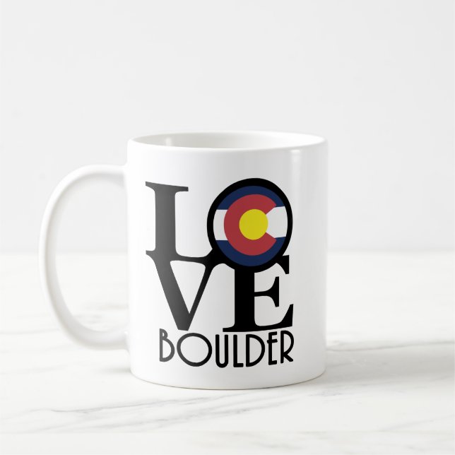 LOVE Boulder CO 11oz Coffee Mug (Left)