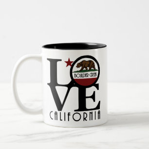 LOVE Boulder Creek California 11oz Two-Tone Coffee Mug