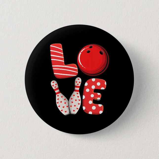 Love Bowling Byll And Pins Group Matching Valentin (Front)