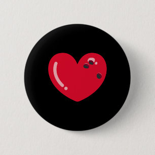 Love Bowling Byll Hearts Bowling Lover Valentine's 6 Cm Round Badge