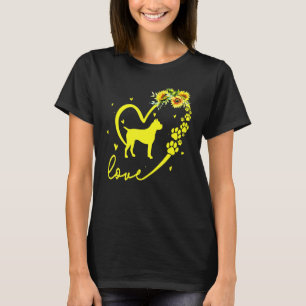 Love Boxer Dog Sunflower He T-Shirt