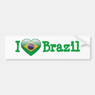 Love Brazil Bumper Sticker