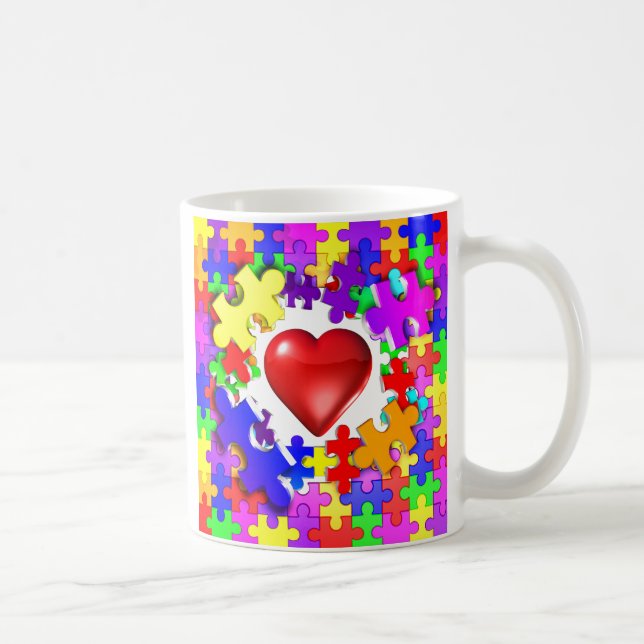 Love Breaks Thru Autism Coffee Mug (Right)
