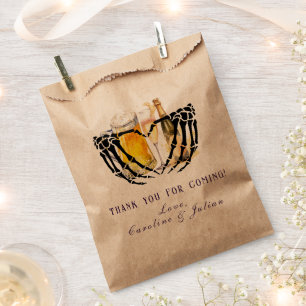 Love Brewing Gothic Bubbles & Brews Wedding Shower Favour Bag