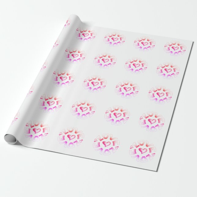 Love Bright Wrapping Paper (Unrolled)