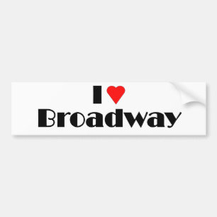 Love Broadway Bumper Sticker