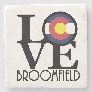 LOVE Broomfield Colorado Stone Coaster