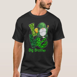 Love Brother Costume St Patrick's Day Gnome Irish  T-Shirt