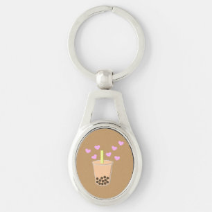 Love Bubble Tea Key Ring
