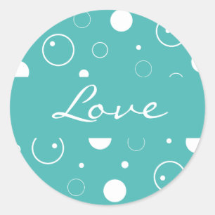 Love Bubbles Envelope Sticker Seal