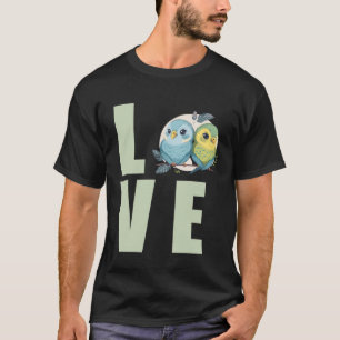 Love Budgie Mom Budgerigar Parakeet Bird 19 T-Shirt