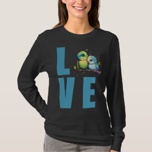 Love Budgie Mom Budgerigar Parakeet Bird 8 T-Shirt
