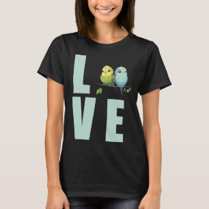 Love Budgie Mom Budgerigar Parakeet Bird 9 T-Shirt
