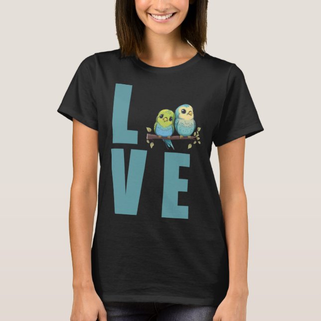 Love Budgie Mum Budgerigar Parakeet Bird Pullover  (Front)