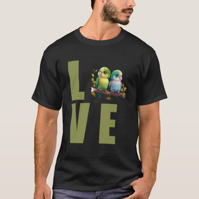 Love Budgie Mum Budgerigar Parakeet Bird Pullover  (Front)
