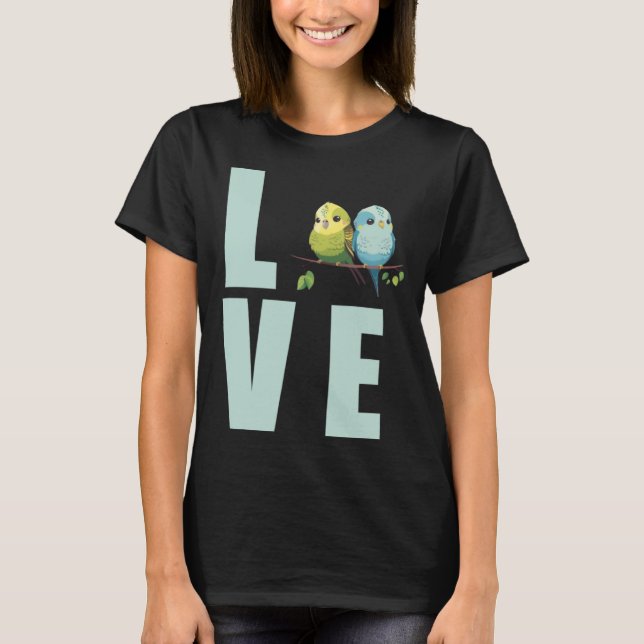 Love Budgie Mum Budgerigar Parakeet Bird Pullover  (Front)