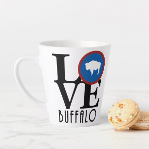 LOVE Buffalo Wyoming Latte Mug