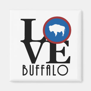LOVE Buffalo Wyoming Magnet
