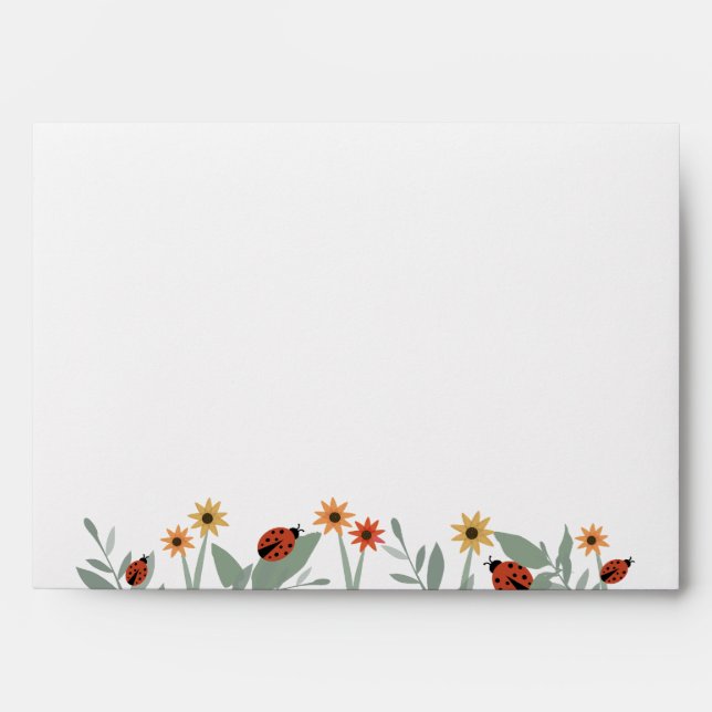 Love Bug Baby Shower Envelope (Front)