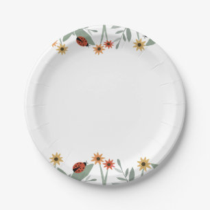 Love Bug Baby Shower Paper Plates