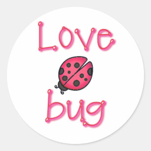 LOVE BUG by SHARON SHARPE Classic Round Sticker