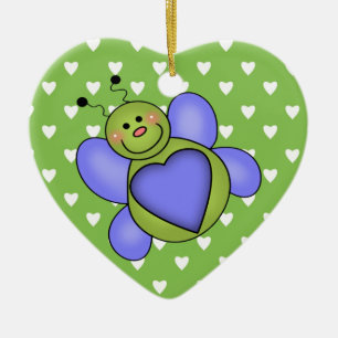 Love Bug Ceramic Tree Decoration