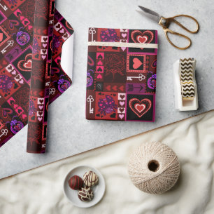 Love Bug & Cute Hearts  Wrapping Paper